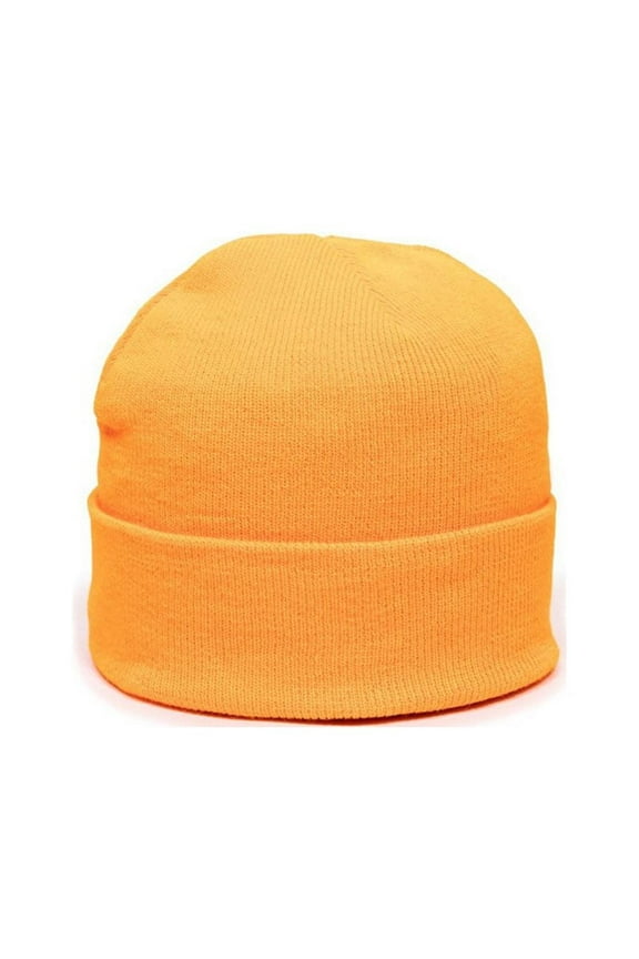 KN-400 Watch Cap with Cuff-Neon Orange-Adult