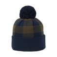 thumbnail image 1 of Outdoor Cap KNF-PLD Buffalo Plaid Acrylic Knit Watch Cap-Navy/Olive, 1 of 4