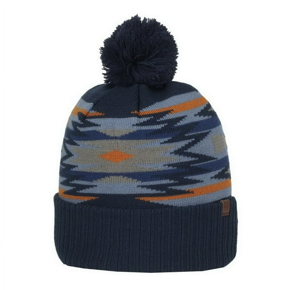 Outdoor Cap KNFWILD Knit Printed Watch Cap With Pom - AZTEC