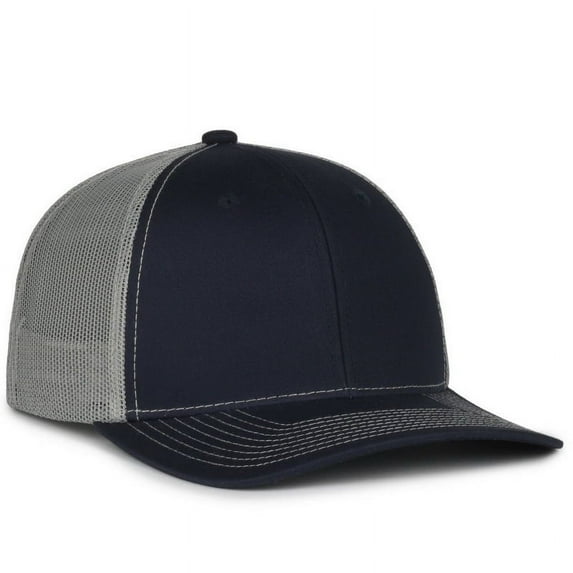 Outdoor Cap MB2020 Premium Trucker Cap-Navy/Grey