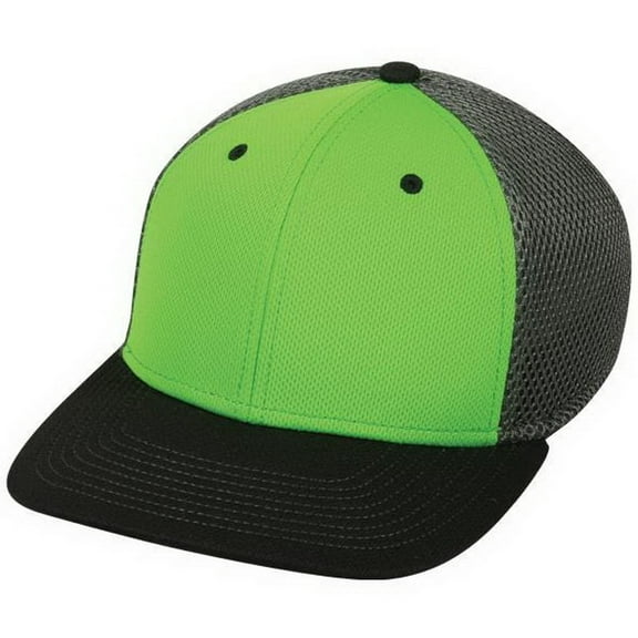 OC Sports MWS1125 Proflex Fit Sandwich Mesh Ball Cap - Lime Char Black