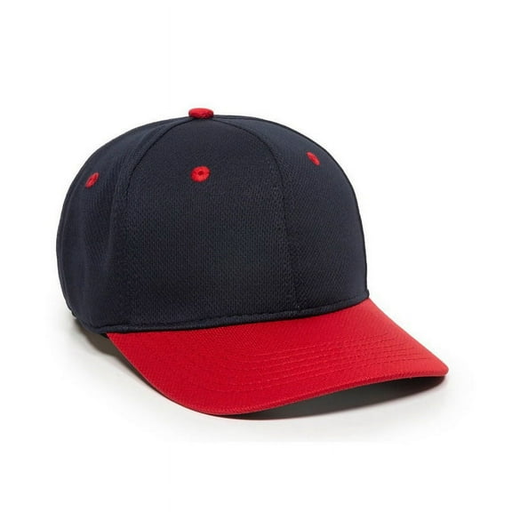 OC Sports MWS25 Flexible Fitting Cap - Navy Red