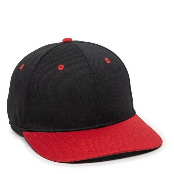 OC Sports MWS25 Anti-Glare Undervisor Cap -Black Red