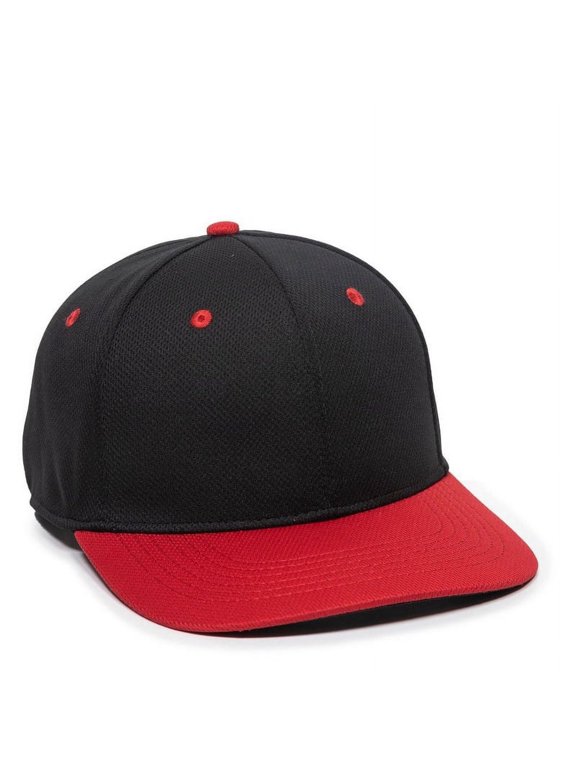 OC Sports MWS25 Anti-Glare Undervisor Cap -Black Red