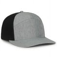 thumbnail image 1 of Outdoor Cap OC106 Structured 7-Panel Cap-LN Heathered Grey/Black, 1 of 8