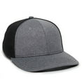 thumbnail image 1 of OC Sports OC12M Phenom Performance Twill Front Panel Cap -Heathered Graphite Black, 1 of 8
