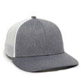 thumbnail image 1 of OC Sports OC12M Phenom Performance Twill Front Panel Cap -Heathered Graphite White, 1 of 8