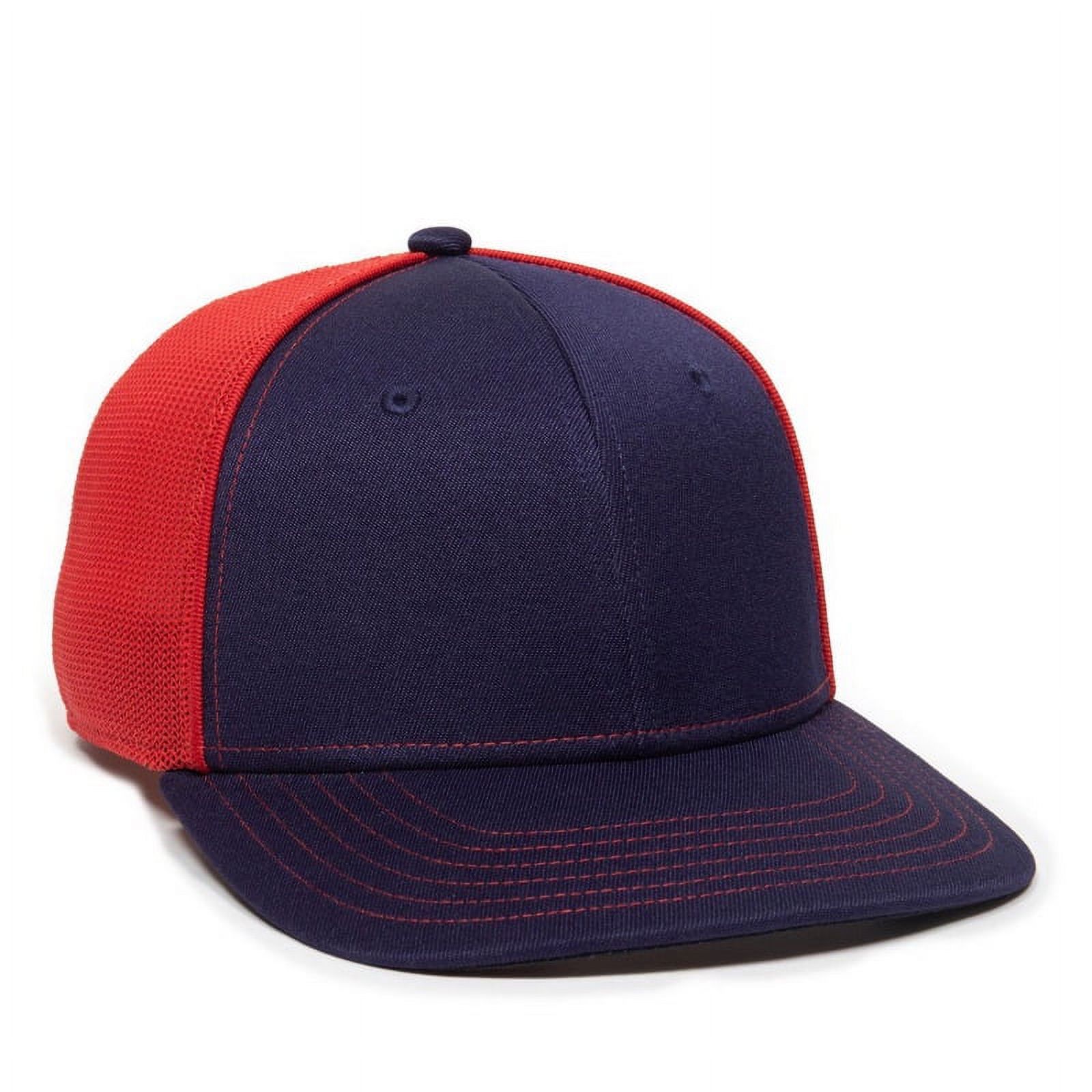 Cap Oc OC Sports OC12M Phenom Performance Twill Front Panel Cap -Navy Red ...