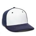 thumbnail image 1 of OC Sports OC12M Phenom Performance Twill Front Panel Cap -White Navy Navy, 1 of 8