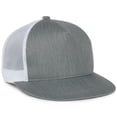 thumbnail image 1 of Outdoor Cap OC510HP Rounded Flat Visor-Heathered Grey/White, 1 of 8