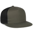 thumbnail image 1 of Outdoor Cap OC510HP Rounded Flat Visor-Olive/Black, 1 of 8