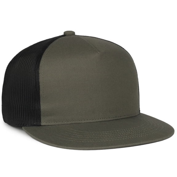 Outdoor Cap OC510HP Rounded Flat Visor-Olive/Black