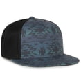 thumbnail image 1 of Outdoor Cap OC510P Printed 5-Panel Mesh Back Cap-Indigo-Aztec-Black, 1 of 8