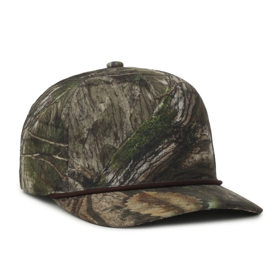 Outdoor Cap OC550CAMO Camo Performance 5-Panel w/Cord Cap-Mossy Oak® Country DNA®-Brown Cord