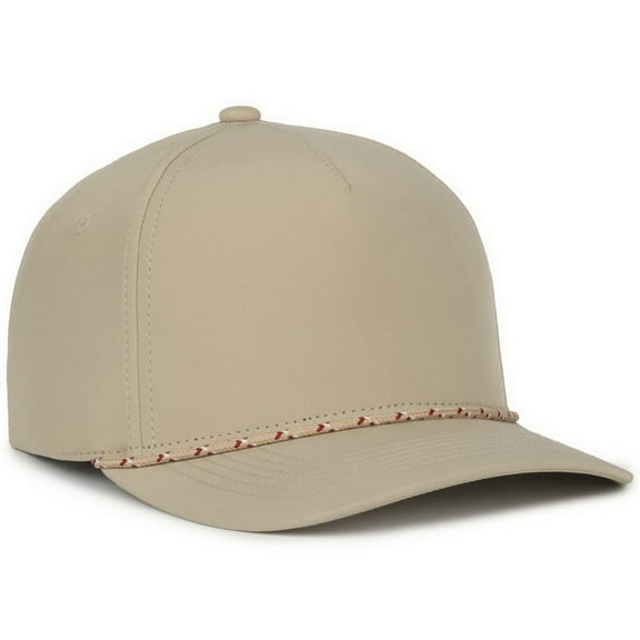 Outdoor Cap OC550PF Performance 5 Panel Cap-Khaki