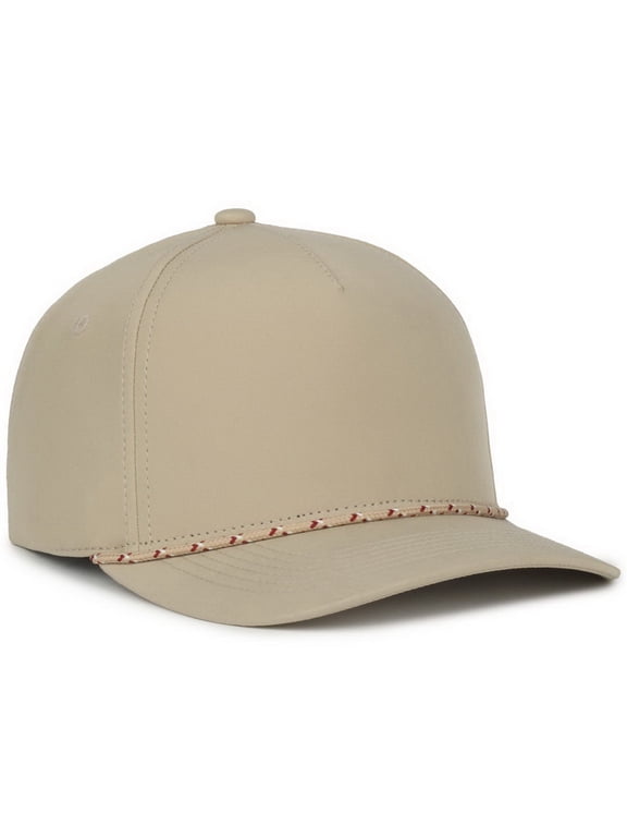OC550PF Performance 5 Panel Cap-Khaki