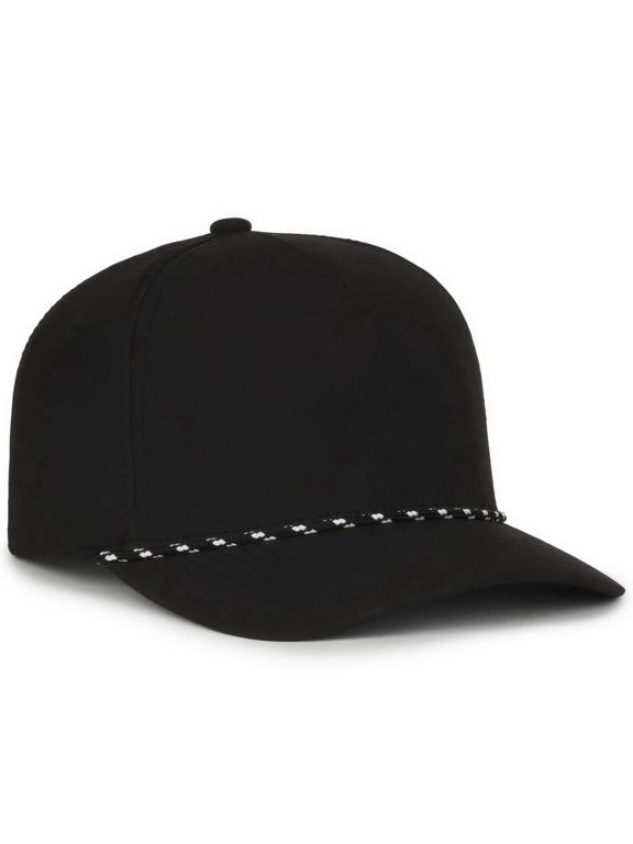 OC550PF Structured Solid Back Hat - BLACK