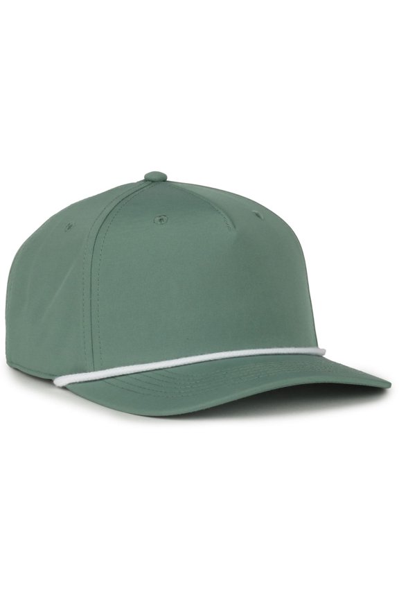 OC558 Recycled Solid Back w/Cord Cap-Sage-White-Cord