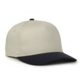 thumbnail image 1 of Outdoor Cap OC560 Two-Tone 5-Panel Cap-Ivory-Navy, 1 of 8