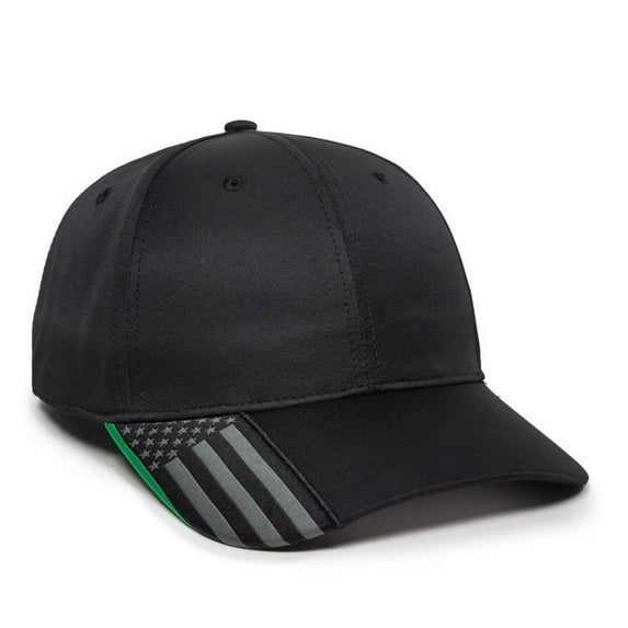 Outdoor Cap OC601 Micro Hook/Loop Tape Closure-Military