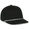 thumbnail image 1 of Outdoor Cap OC602 Mid Crown Structured Cap-Black, 1 of 8