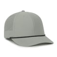 thumbnail image 1 of Outdoor Cap OC660 Perforated Performance w/Cord Cap-Light-Grey-Black-Cord, 1 of 8