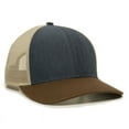 thumbnail image 1 of Outdoor Cap OC770 Meta Title-Heathered Navy/Khaki/Brown, 1 of 8