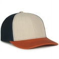 thumbnail image 1 of Outdoor Cap OC771 Premium Modern Trucker Cap-Heathered Stone/Navy/Rust-Adult, 1 of 8