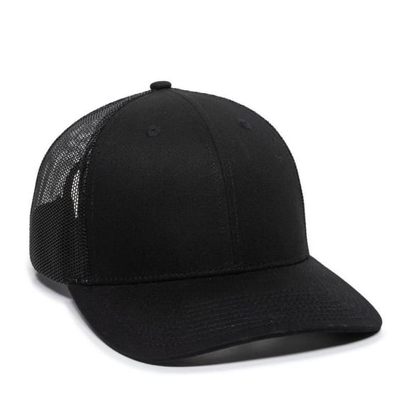 Outdoor Cap OC771 Premium Trucker Cap-Black/Black-XL