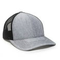 thumbnail image 1 of Outdoor Cap OC771 Premium Trucker Cap-LN Heathered Grey/Black-Adult, 1 of 8