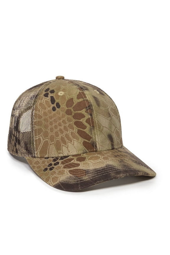 OC771CAMO Ultimate Trucker Cap-Kryptek Highlander -Adult