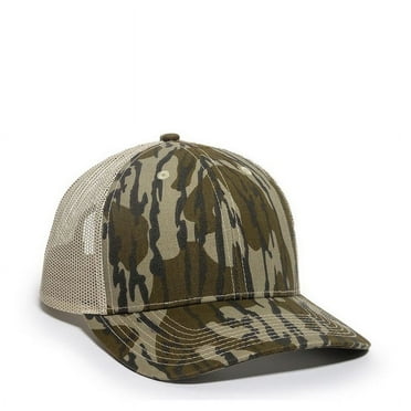 Outdoor Cap OC771CAMO Ultimate Trucker Cap-Mossy Oak Original Bottomland /Tan-Adult