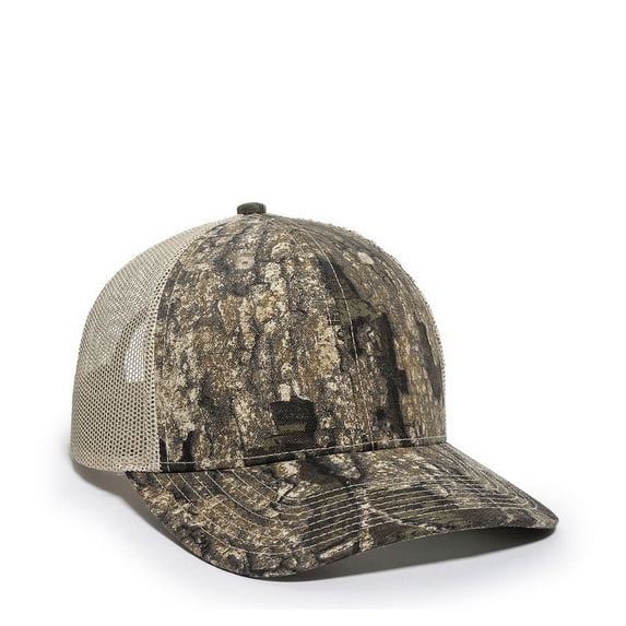 Outdoor Cap OC771CAMO Ultimate Trucker Cap-Realtree Timber /Tan-XL