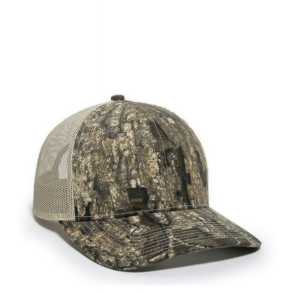 Outdoor Cap OC771CAMO Ultimate Trucker Cap-Realtree Timber /Tan-XL