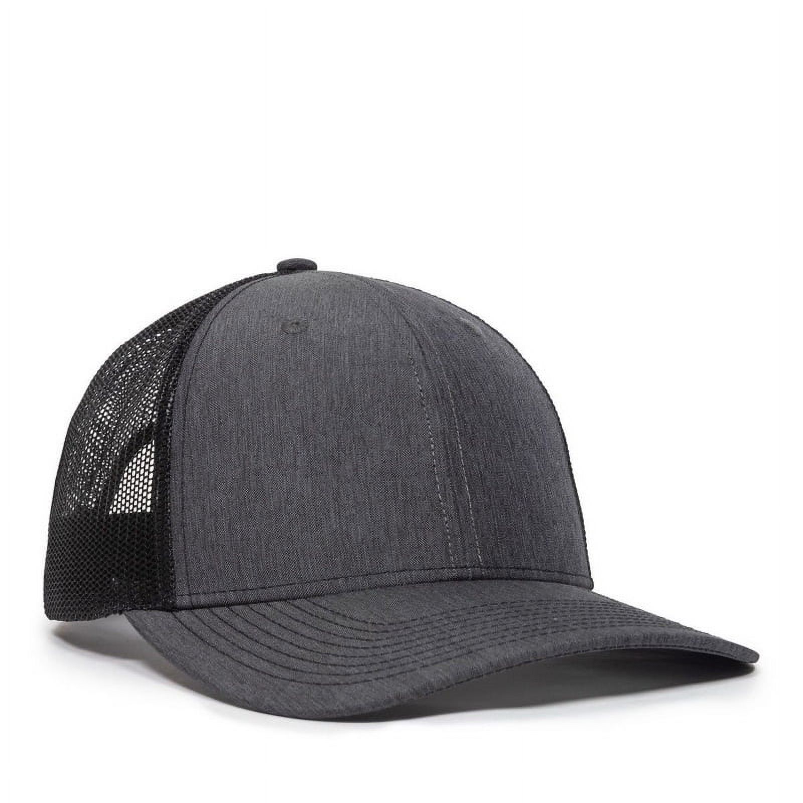 Cap Oc OC Sports OC771V Adjustable Mesh Back Cap - Heathered Charcoal Black ...
