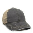 thumbnail image 1 of Outdoor Cap OC801 Pigment Dyed Cotton Twill Front Panels-Black/Tea Stain, 1 of 8