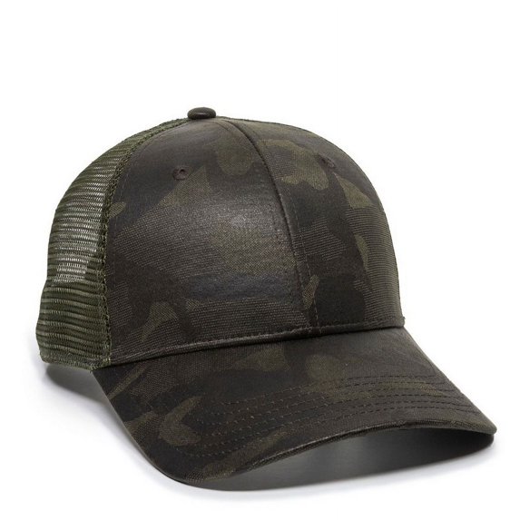 Outdoor Cap OC802 Mesh Back Panels-Olive/Olive