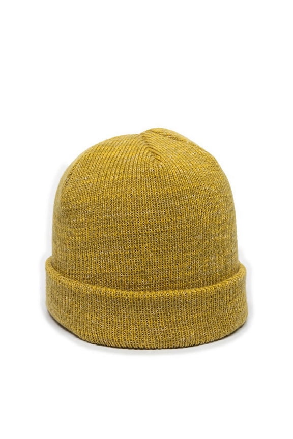 OC804 Acrylic Knit, Watch Cap with Cuff-Mustard