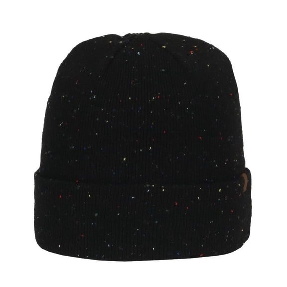 Outdoor Cap OC809 Watch Cap With A 3" Cuff And Multicolor Slub Throughout-Black Slub