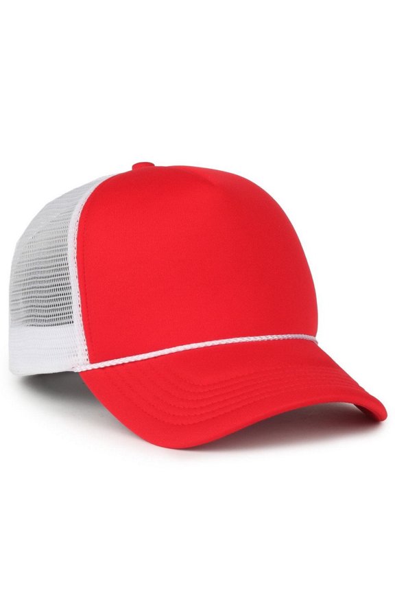 OCFOAM 5-Panel Foam Cap-Red/White