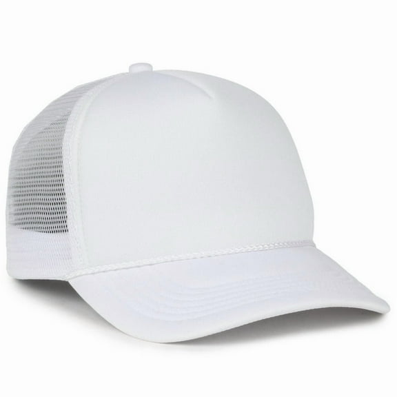Outdoor Cap OCFOAM 5-Panel Foam Cap-White/White