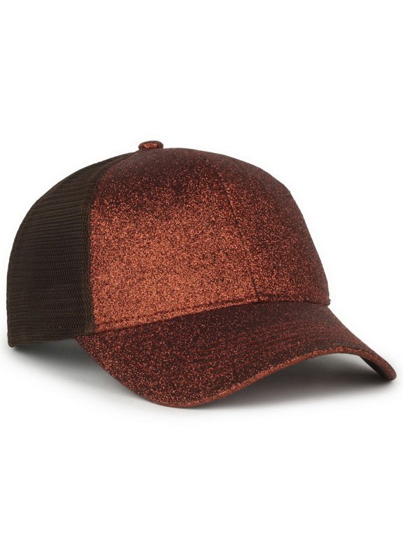 OCGLTR Small/Ladies Fit Cap, Slight Pre-Curved Visor-Copper/Brown