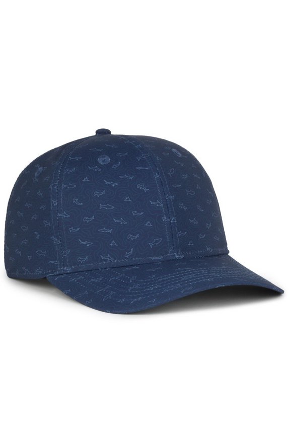 OCP100 Sublimated Fabric And A Moisture Wicking Sweatband Cap-Sharks Navy