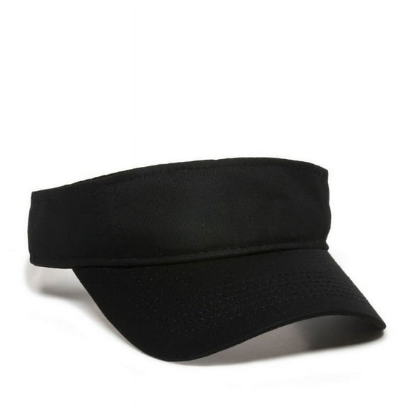 Outdoor Cap PCTV-100 Cotton Twill Visor-Black-Youth
