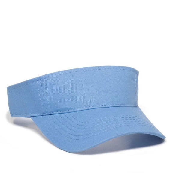 Outdoor Cap PCTV-100 Cotton Twill Visor-Columbia Blue-Adult