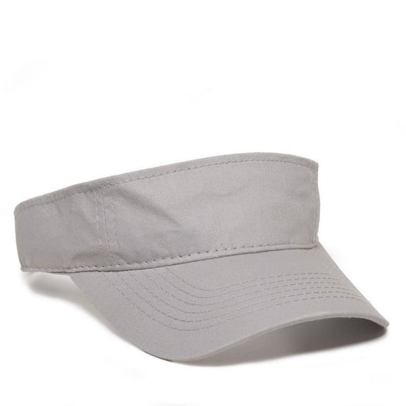 Outdoor Cap PCTV-100 Cotton Twill Visor-Light Grey-Youth