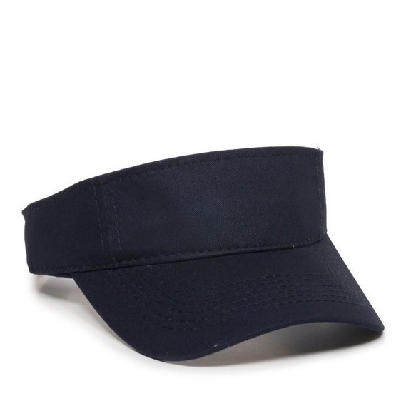 Outdoor Cap PCTV-100 Cotton Twill Visor-Navy-Adult