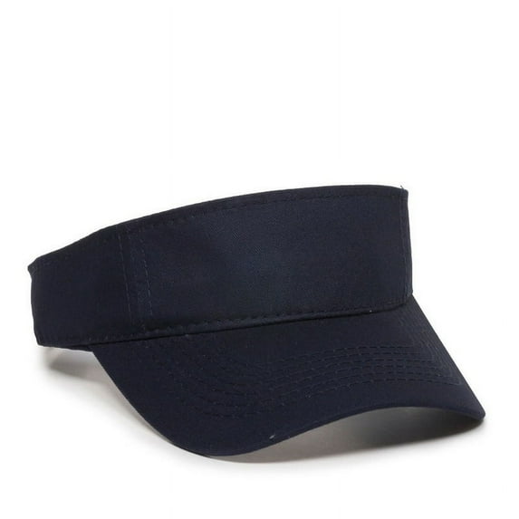 Outdoor Cap PCTV-100 Cotton Twill Visor-Navy-Adult