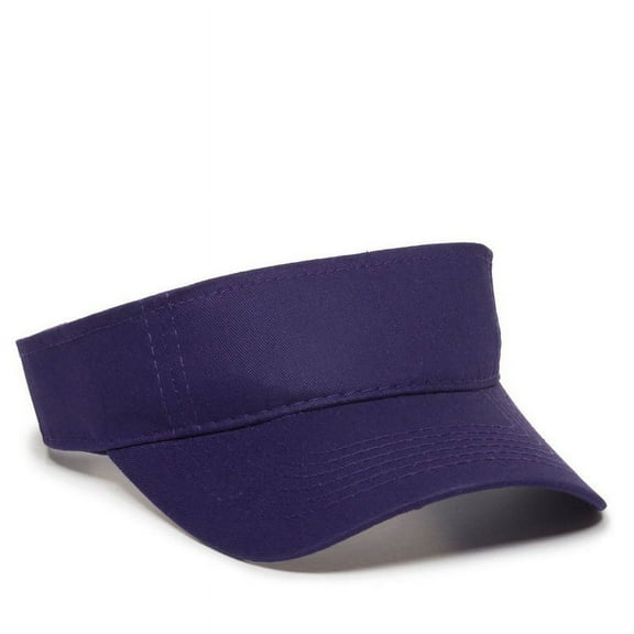 Outdoor Cap PCTV-100 Cotton Twill Visor-Purple-Youth