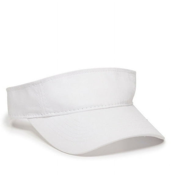 Outdoor Cap PCTV-100 Cotton Twill Visor-White-Youth